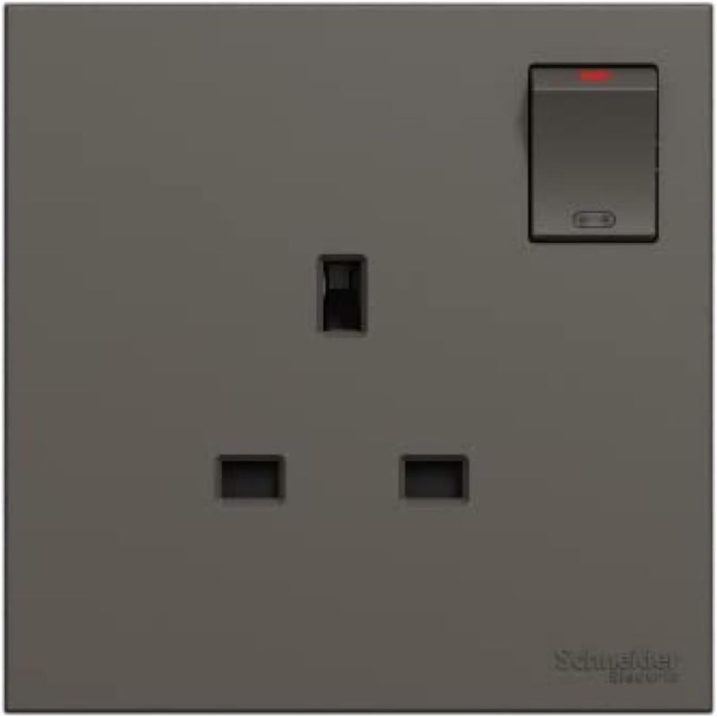 Schneider Electric AvatarOn C 1 Gang Socket - Dark Grey - Image 2